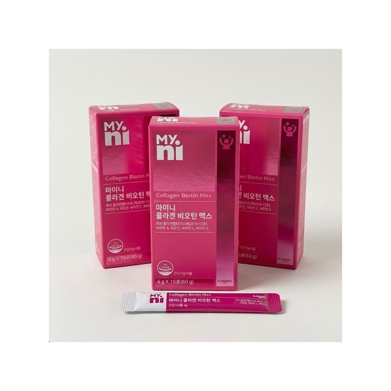 Myny Mini Collagen Biotin Max 3 boxes (45 packs) /