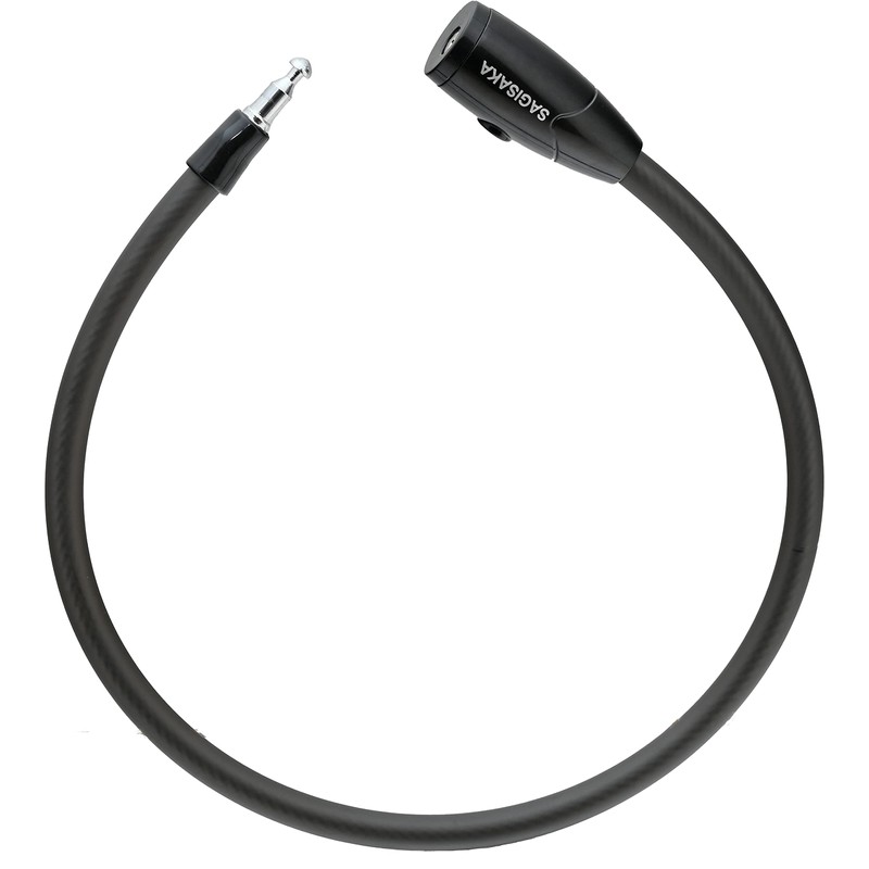 Bicycle Key Cylinder Cable Lock 60 cm Black 43440 