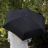 Totes XTRA STRONG Mini ECO-BRELLA® Plain Black Umbrella