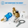iSpring WSP50GR Reusable Spin Down Sediment Water Filter, 50 Micron