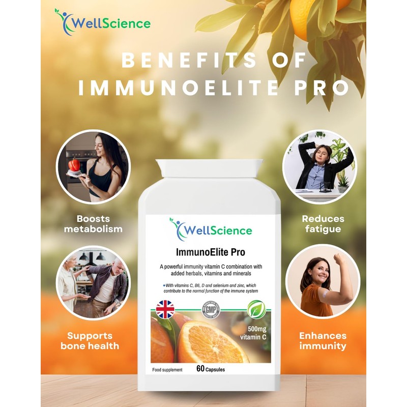WellScience ImmunoElite Pro: Immune Support, Antioxidant Boost, and Energy Enhancement