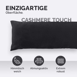 Malika Nicky-Teddy Cashmere Touch Coral Fleece Cushion Cover Pillow Case Side Sleeper Nursing Pillow 40 x 145 cm