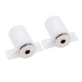 sourcing map Cabinet Door Magnetic Latch Catch for Bathroom Kitchen Cupboard White 2pcs