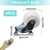 4 PCS Swivel Castor Wheels, Heavy Duty Moving Furniture Wheels