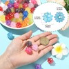 Stiesy 50 Pcs UV Plating Acrylic Sea Urchin Beads 18mm