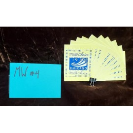 CREAM WORLDS FAIR REPO MINT WRAPPERS ANTIQUE SLOT MACHINE MW#4 CREAM CHICAGO WORLD FAIR 10 PACK #4