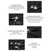 4Pcs Snap Ring Pliers Set Steel Circlip Pliers Kit with