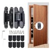 Mengshi 6" Hidden Door Hinges for Secret Door Heavy Duty