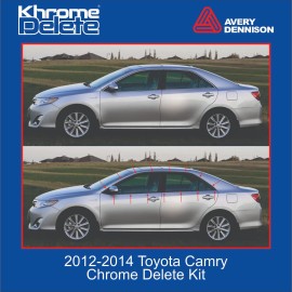 Avery Supreme Wrap Chrome Delete Vinyl Wrap  fitting the 2012 - 2014 Toyota Camry