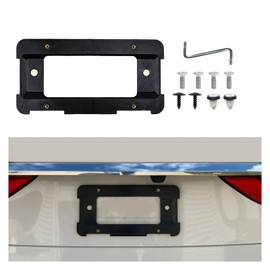 Rear License Plate Bracket Holder, Rustproof Car License Plate Frame with Screws and Wrench, Front and Back License Plate Protector for Series 3, 5, 7 and X1, X3, X4, X5, X6