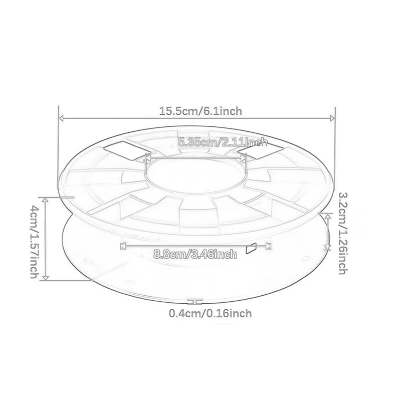 Colcolo 3D Printer Filament Reel Empty Cable Reel Cable Holder