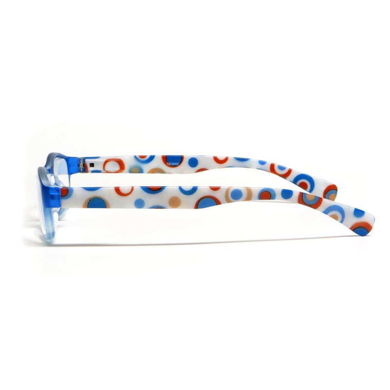 Calabria Hannah - anteojos de lectura, Azul y naranja, M