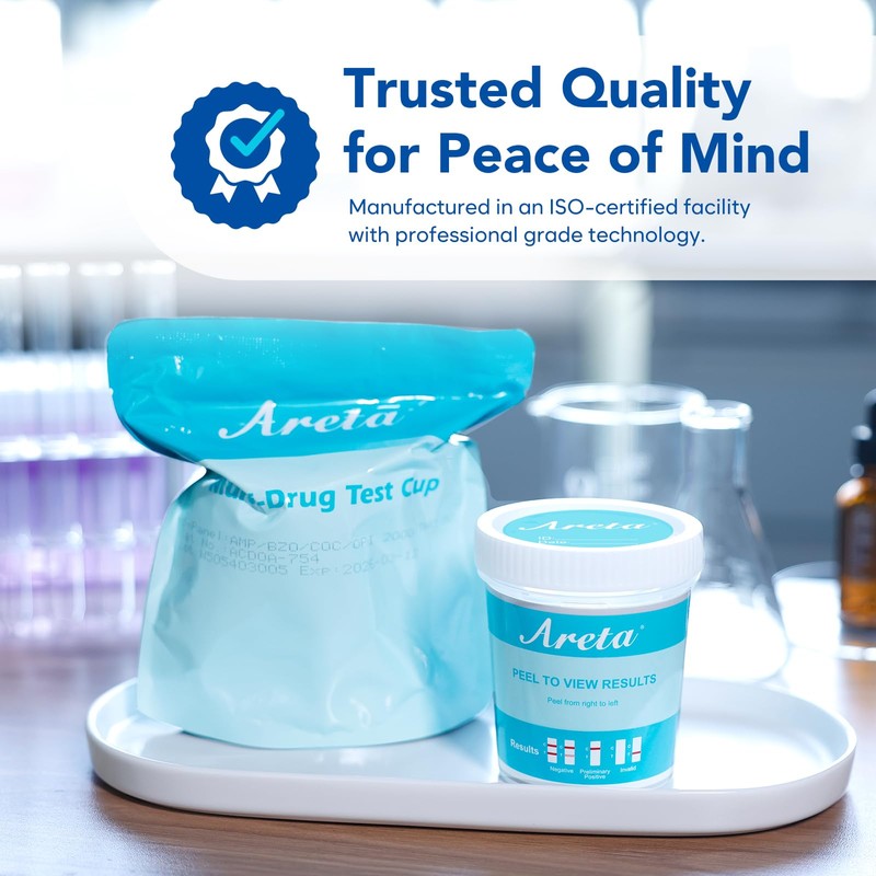 Areta Multi-Drug Test Cup: Over The Counter Use at Home