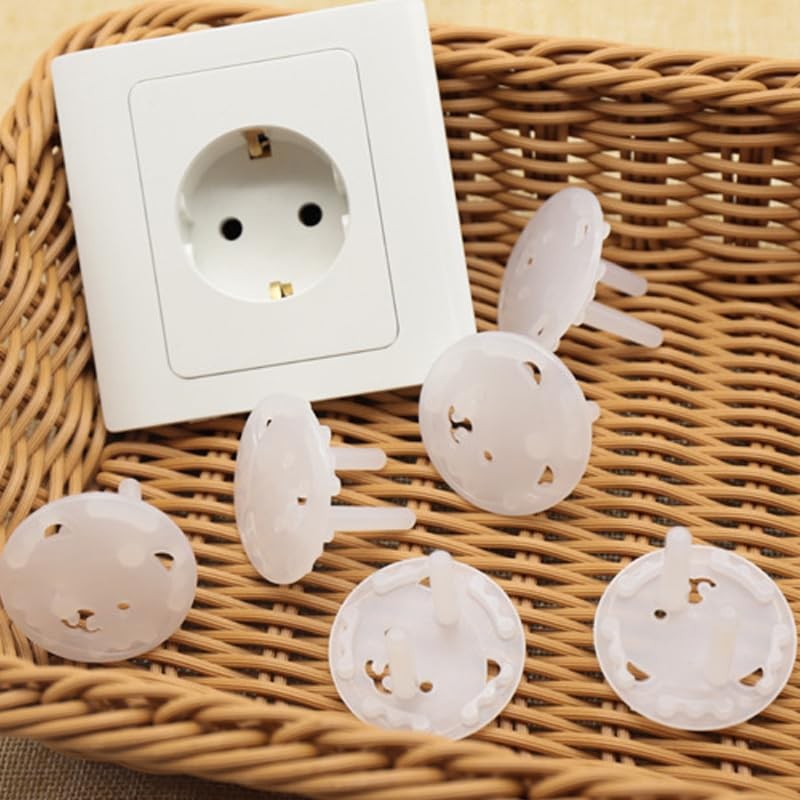 Fielect Outlet Plugs Covers Childproof Outlet Covers Protectors Electric Socket