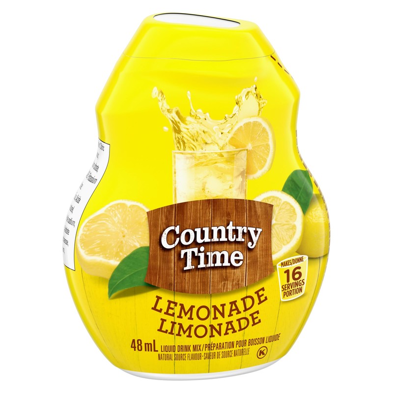 Country Time Liquid Drink Mix, Lemonade, 48mL (Pack of 12)