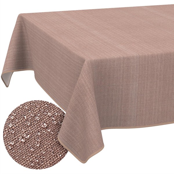 Fabric Tablecloth, Textile Table Linen, Cotton Polyester, Washable, Plain Ornamental