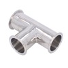 Triple Clamp Tee 3 Way 304 Stainless Steel Hose Pipe