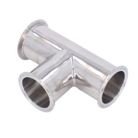 Triple Clamp Tee 3 Way 304 Stainless Steel Hose Pipe Fitting Connector for Pipeline 63