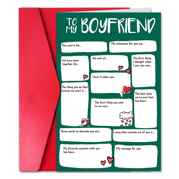 GYYsweetus GYYsweetus Funny Valentines Day Card for Boyfriend, Special Valentines