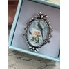 FANCY FOX BOUTIQUE Silver Blue Jay Bird Mom Butterfly Renaissance