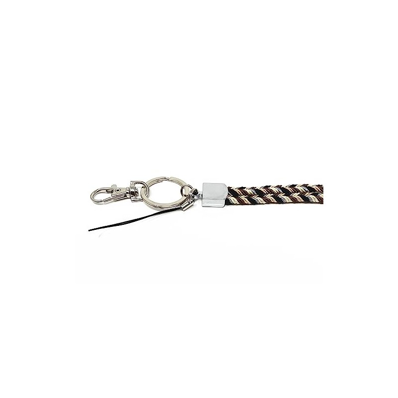 Braided Silk Wristlet Keychain for key, ID holder, Cell phone,