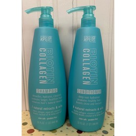SJ CREATIONS HAIR CARE XPERT BIOTIN COLLAGEN HYDRATING SHAMPOO CONDITIONER 32oz