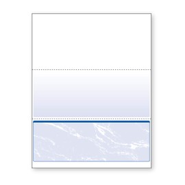 DocuGard Standard Blue Marble Bottom Check, 24 lb, 8.5 x 11 Inches, 2500 Sheets (04517C)