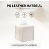 Tissue Box Cover Holder 2 Piece,Square Premium PU Leather Decorative