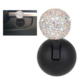 LHDOS Car Push Start Button Cover, Rhinestone Engine Start Stop Button Joystick Covers, One-Touch Push to Start Rocker Cover, Car Interior Decoration Accessories for Cars, Computers, and More (Multicolor)