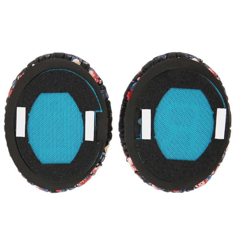 Headphone Ear Pads Soft Protein Leather Memory Foam Replacement Print
