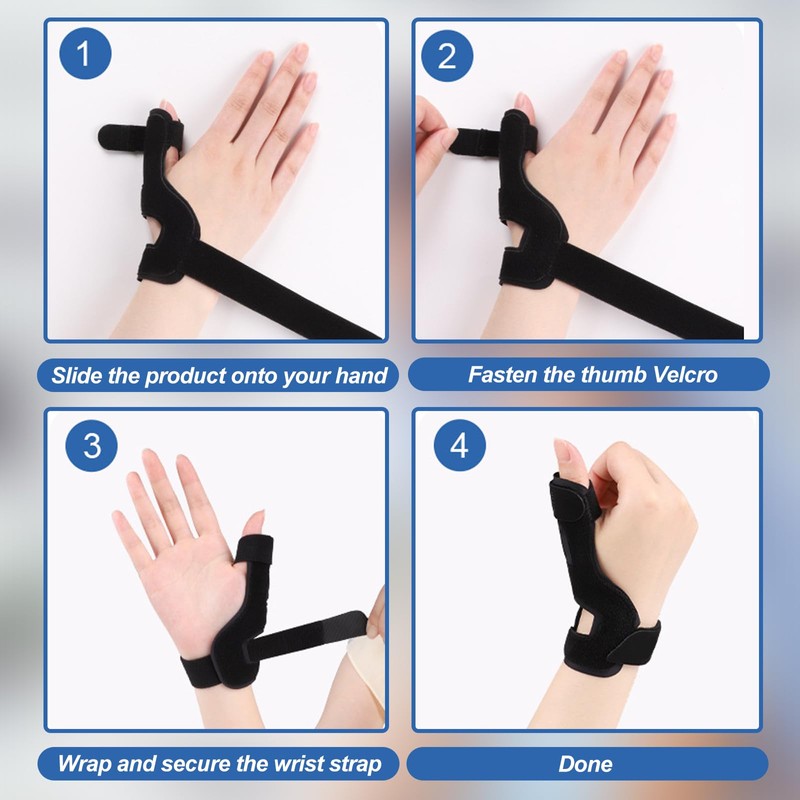 SENLINLIN Thumb Brace Right Left Breathable CCD Joint Bandage, Skin-friendly