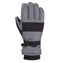 Carhartt Men's WP Waterproof Insulated Glove, Dark Grey/Black, X-Large
