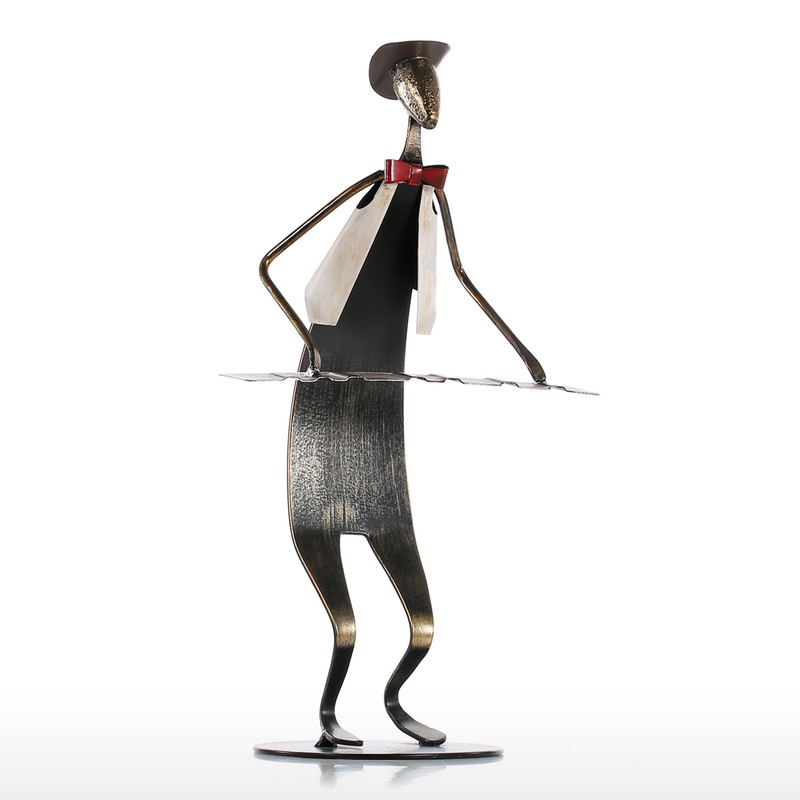 Cowboy Band / Piano Music Piano Playing Metal Iron Sculpture