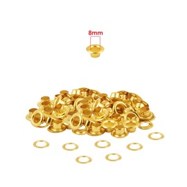 WedDecor 8mm Bronze Eyelets Grommets with Washers for Clothing, Leathercrafts, Sewing Projects, Bags, Scrapbook, DIY Projects, 100pcs