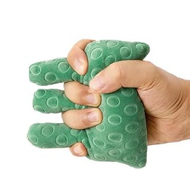 Cone With finger separators, finger contracture pads, hand and finger grip strength building aids for trainer aids
