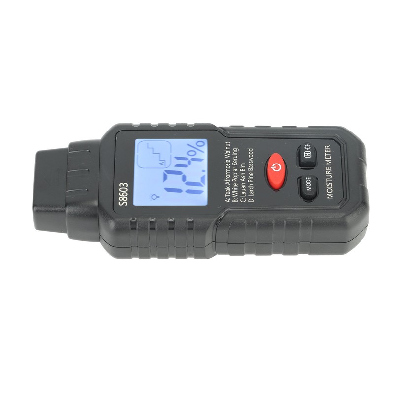 Digital Wood Moisture Meter ABS Wood Humidity Tester Light Weight