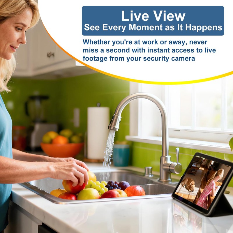 Kinnkall 4MP Dual Lens Indoor Security Camera