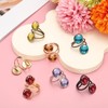 sourcing map 10 Pcs Ring Blank, Adjustable Finger Ring Blank