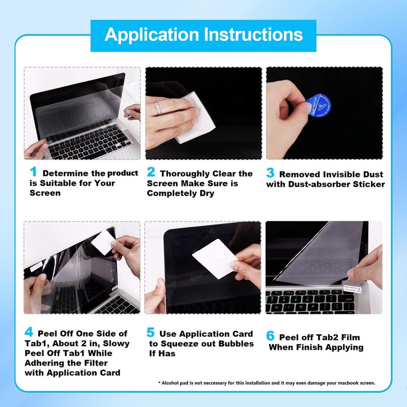 [2-Pack] T Tersely PET Screen Protector for MacBook Air 13.6-inch