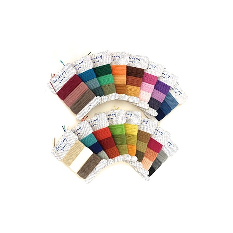 Darning yarn Set Blue and Red Box 48 Color Full