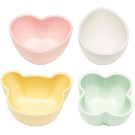 Skater BBLS1Q-A Polypropylene Baby Food, Small Bowl, Set of 4, Dull Color, Made in Japan