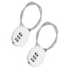 TOP-VIGOR 2Pcs Combination Lock 12 Inch, 3 Digit Outdoor Waterproof