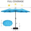 Yaheetech 13 ft Large Patio Umbrella with Base Included, Double-Sided