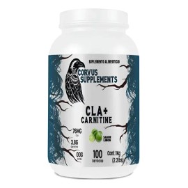 Suplemento Cla  Carnitina Corvus 1kg Polvo Varios Sabores                                                                                             