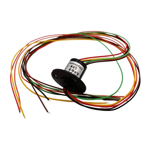12.5mm 300Rpm 6 Wires CIRCUITSx2A Capsule Slip Ring AC 240V for Monitor Robotic
