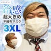 [MEGASH] マスク 大きめ 冷感 51枚 210mm 不織布 3XL BIGMASK 超大きめ