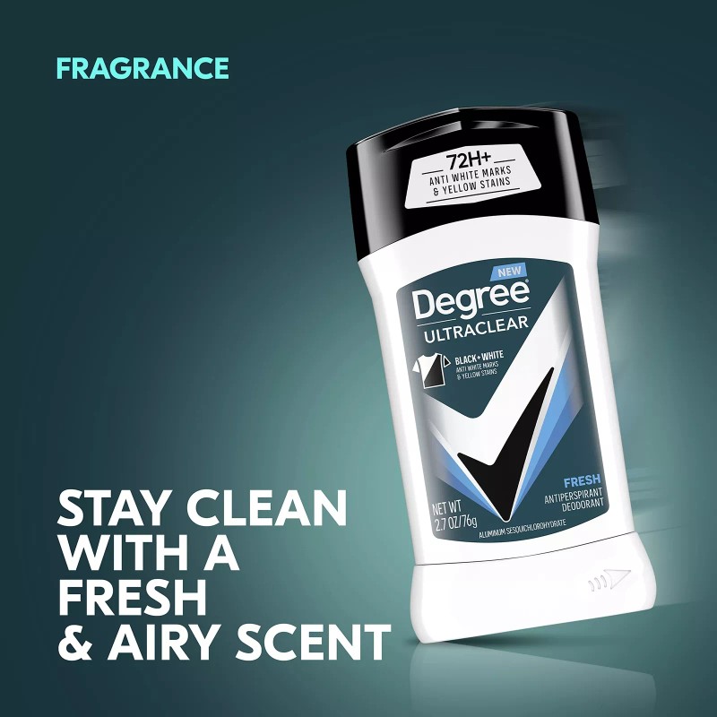 Degree UltraClear Black White Antiperspirant Deodorant 12 Pack 72 Hour