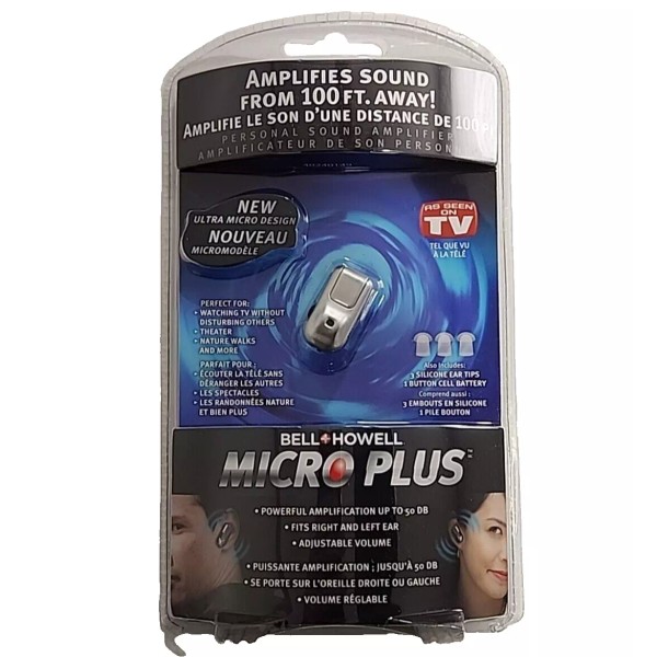 Bell and Howell BH Micro Plus Sound Amplifier Hearing Aid