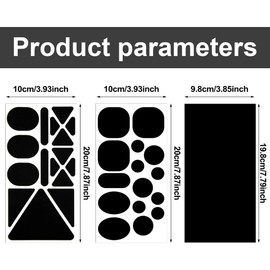 YOCDNOV Pack of 6 repair patches, down jacket, repair kit, repair patches, can be cut to size, for swimming pool, paddling pool, tent, clothing, textiles (black)