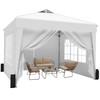 SANWAY 10x10 Pop Up Canopy Tent with Sidewalls x 4